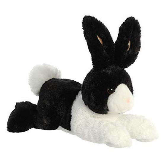 Picture of Aurora® Adorable Flopsie™ Dutch Rabbit Stuffed Animal - Playful Ease - Timeless Companions - Black 12 Inches