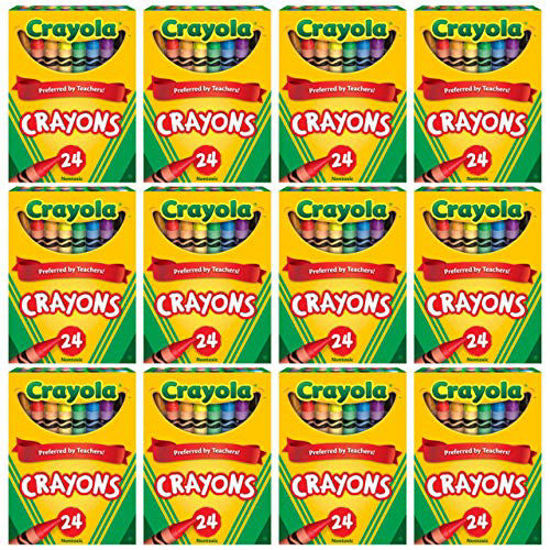 Picture of Crayola Crayons Bulk, 12 Packs of 24 Count Crayons, School Supplies, Assorted Colors