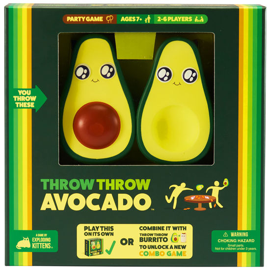 Picture of Throw Avocado by Exploding Kittens - A Dodgeball Card Sequel and Expansion Set - Family-Friendly Party Games for Adults, Teens & Kids - 2-6 Players