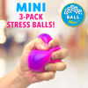 Picture of Power Your Fun Arggh Mini Stress Balls for Adults and Kids - 3pk Squishy Stress Balls, Color Changing Resistance Fidget Toys Sensory Stress Anxiety Relief Squeeze Toys Squishy Toy (Yellow, Pink, Blue)