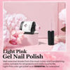 Picture of modelones Gel Nail Polish, 1PCS 15ML Light Pink Color Gel Nail Polish Soak Off Baby Pink Spring Gel Polish Nail Art Starter Manicure Salon DIY at Home, Easter Gel Nail Gift for Women Girlfriend