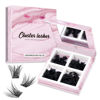 Picture of Lash Clusters 180 Pcs Cluster Lashes DIY Individual Lashes Fluffy Cluster Eyelash Extension Eyelash and Mirror 2 in 1 Easy to Apply at home Lashes (Volume,D-14-20mix)