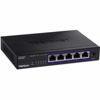 Picture of TRENDnet 5-Port Unmanaged 2.5G Switch, 5 x 2.5GBASE-T Ports, 25Gbps Switching Capacity, Backwards Compatible with 10-100-1000Mbps Devices, Fanless, Wall Mountable, Black, (TEG-S350)