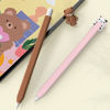 Picture of NIUTRENDZ Cute Bear Apple Pencil Case for Apple Pencil 2nd Generation Case Silicone Protective Cover Sleeve Skin Accessories (Brown)