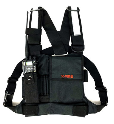 Picture of X-FIRE® Single Radio Chest Rig Harness w/Tool Pockets and 3m Reflective