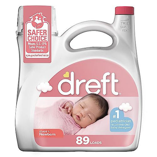 Picture of Dreft Stage 1: Newborn Baby Liquid Laundry Detergent, 89 Loads 128 Fl Oz, 1 Choice Of Pediatricians