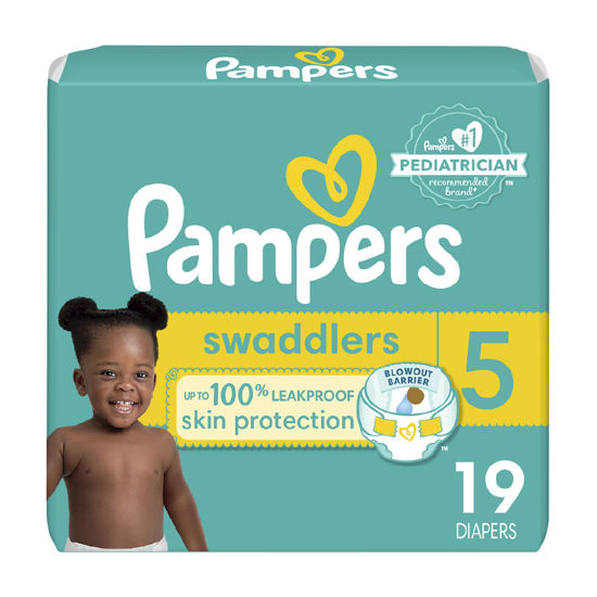 Picture of Diapers Size 5, 19 count - Pampers Swaddlers Disposable Diapers