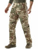 Picture of CQR Men's Tactical Pants, Water Repellent Ripstop Cargo Pants, Lightweight EDC Hiking Work Pants, Outdoor Apparel, Duratex(tlp106) - Utility Camo, 32W x 30L