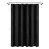 Picture of Mrs Awesome Black Shower Curtain Liner with 3 Magnets,72x72 4G PEVA Lightweight & Waterproof Plastic Shower Curtain for Bathroom, 72 x 72, Black