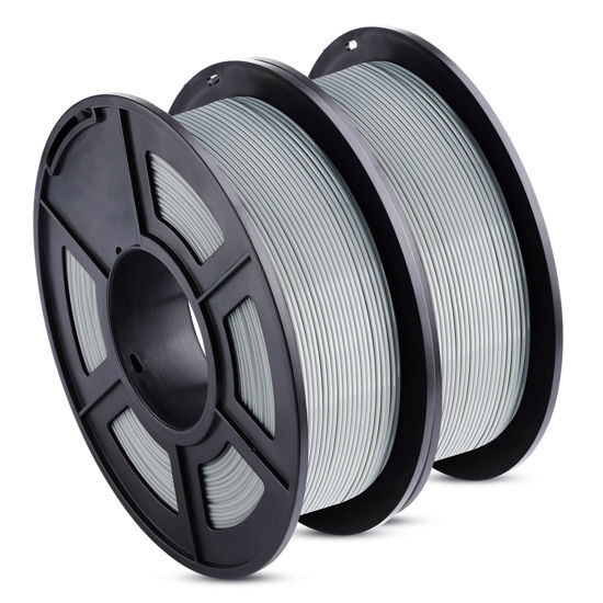 Picture of ANYCUBIC PLA Filament 1.75mm Bundle, 3D Printing PLA Filament 1.75mm Dimensional Accuracy +/- 0.02mm, 1KG Spool (2.2 lbs), 2KG Grey+Grey