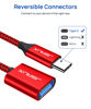 Picture of JSAUX USB C to USB Adapter [2 Pack], USB Type C Male to USB 3.0 Female OTG Cable Thunderbolt3 to USB Adapter Compatible with MacBook Pro/Air 2019 2018 2017, Galaxy S20 S20+ Ultra Note 10 S9 S8-Red