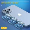 Picture of UniqueMe [3 Pack] Camera Lens Protector Compatible with iPhone 13 Pro 6.1" / 13 Pro Max 6.7" Tempered Glass,[Case Friendly][New Version][Scratch-Resistant][Easy Installation] -Blue