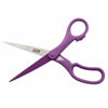 Picture of JAM PAPER Multi-Purpose Precision Scissors - 8 Inch - Purple - Ergonomic Handle & Stainless Steel Blades - Sold Individually