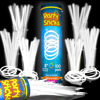 Picture of PartySticks White Glow Sticks Party Supplies 100pk - 8 Inch Glow in The Dark Light Up Sticks Party Favors, Glow Party Decorations, Neon Party Glow Necklaces and Glow Bracelets with Connectors