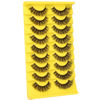 Picture of Mink Lashes D Curl Russian Strip Lashes zanlufly Fluffy Wispy Clear Band False Eyelashes Cat Eye 6D Lashes Pack