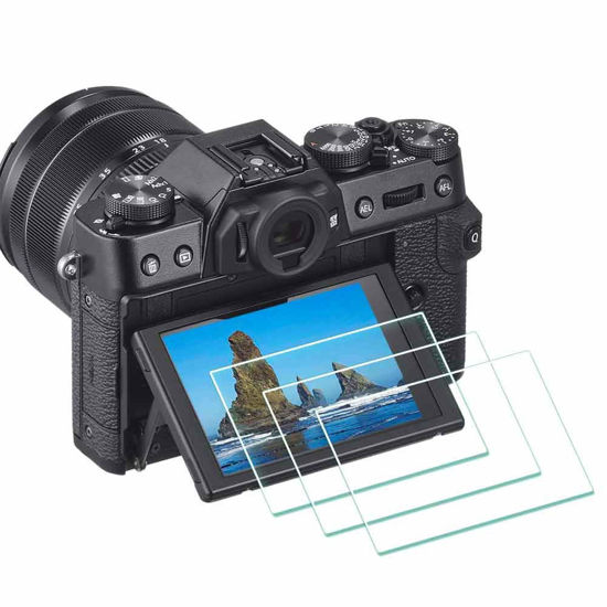 Picture of ULBTER X-S10 Screen Protector for Fujifilm X-T30 X-T20 X-T10 X-E3 Fuji X-S10 X-T30 XF10 X-T100 X-A1 X-A2 Digital Camera, 0.3mm 9H Hardness Tempered Glass Flim Anti-Scrach Anti-Fingerprint -3 Pack