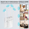 Picture of WiFi Range Extender, 1200Mbps Wireless Signal Repeater Booster, Dual Band 2.4G and 5G Expander, 4 Antennas 360° Full Coverage, Extend WiFi Signal to Smart Home & Alexa Devices?XM1200M10?