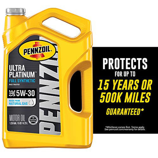 Picture of Pennzoil Ultra Platinum Full Synthetic 5W-30 Motor Oil (5-Quart, Single Pack)