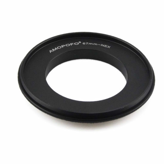 Picture of 67mm Macro Lens Reverse Ring Compatible with for Sony E NEX-5T NEX-3N NEX-6 NEX-5R NEX-F3 NEX-7 NEX-5N NEX-5C NEX-C3 NEX-3 NEX-5,with 67mm Filter Thread Lens.Macro Shoot(67mm-NEX)