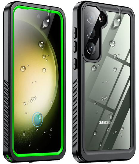 Picture of SPIDERCASE Designed for Galaxy S23 Plus Case, Waterproof Built-in Screen Protector [12FT Military Shockproof] IP68 Waterproof Full-Body Heavy Duty Anti-Scratched Rugged Case (Green)