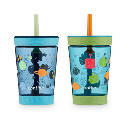 Picture of Contigo® Kids Spill-Proof Tumbler with Straw, 14 Oz, 2-Pack