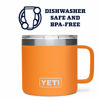 Picture of YETI Rambler 14 oz Mug, Vacuum Insulated, Stainless Steel with MagSlider Lid, King Crab 1 Count (Pack of 1)