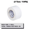 Picture of STIKK Gaffer Tape - White Gaffers Tape - 3 inch x 60 Yards - Pro Gaff Tape for Staging Work - Grafting Tape for Filming, Photography, Radio - Effective Heavy-Duty Water Resistant Gaff Tape