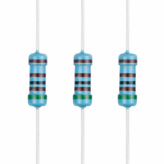 Picture of EDGELEC 100pcs 5.1K ohm Resistor 1/2w (0.5Watt) ±1% Tolerance Metal Film Fixed Resistor, Multiple Values of Resistance Optional