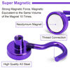 Picture of DIYMAG Magnetic Hooks, 25Lbs Strong Heavy Duty Cruise Magnet S-Hooks for Classroom, Fridge, Hanging, Cabins, Grill, Kitchen, Garage, Workplace and Office etc, (6 Pack-Purple)