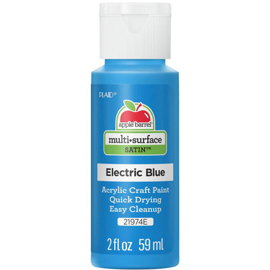 Picture of Apple Barrel Multi Surface Acrylic Paint, 2 oz, Electric Blue 2 Fl Oz