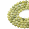 Picture of LPBeads 100PCS 8mm Natural Green Jade Beads Gemstone Round Loose Beads for Jewelry Making with Crystal Stretch Cord