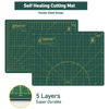 Picture of 39 Pcs Rotary Cutter Set - Quilting Kit incl. 45mm Fabric Cutter, 5 Extra Rotary Blades, A4 Cutting Mat, Craft Knife Set, Quilting Ruler and Sewing Clips, Ideal for Crafting, Sewing, Patchworking