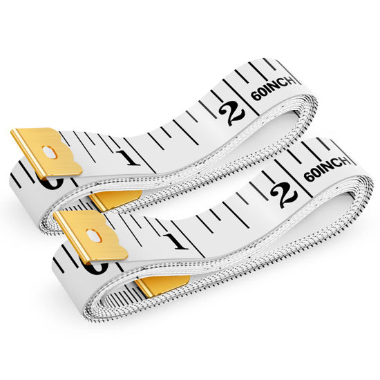 Soft Tape Measure Double Scale Body Sewing Flexible Ruler 150 Cm/60 Inch 2  Pack