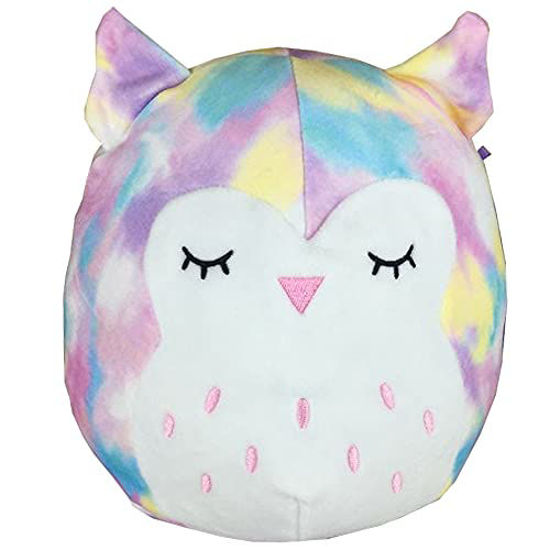 Picture of Squishmallow Official Kellytoy Plush 8 Inch Squishy Soft Plush Toy Animals (Lesedi Rainbow Owl)