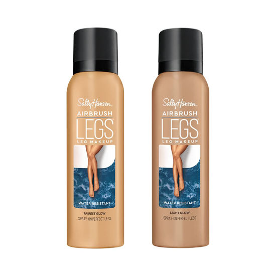 Picture of Sally Hansen Airbrush Legs, Leg Spray-On Makeup, Fairest Glow/Light Glow 4.4 Oz, Pack of 2