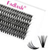 Picture of Individual Lashes 10D 20D 30D 40D Lash Clusters Extensions Wispy Cluster Lashes Natural Look Eyelash Clusters Individual Lash Extension Supplies (40D-0.07C, 10mm)