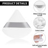 Picture of Sibba 2 Pieces Triangle Powder Puffs Face Cosmetic Powder Puff Washable Reusable Soft Plush Powder Sponge Makeup Foundation Sponge for Face Body Loose Powder Wet Dry Makeup Tool (2Pcs Black&White)