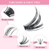 Picture of 280 Pcs Individual Lashes 40D-D-0.07-12 Cluster Lashes 10D 20D C D Curl Wispy Lashes Bottom Lashes DIY Lashes At Home（40D-D-0.07-12）