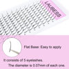 Picture of Lash Spikes Extensions Mixed Tray Spike Lash Extensions Mink Premade Lash Spikes Individual Matte Black Fairy Lashes Single Super Thick 120pcs (Spikes-0.07C, 12-18mm）