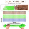 Picture of 3 Pieces African Bath Sponge African Net Long Net Bath Sponge Exfoliating Shower Body Scrubber Back Scrubber Skin Smoother,Great for Daily Use (Brown、Blue、Green)