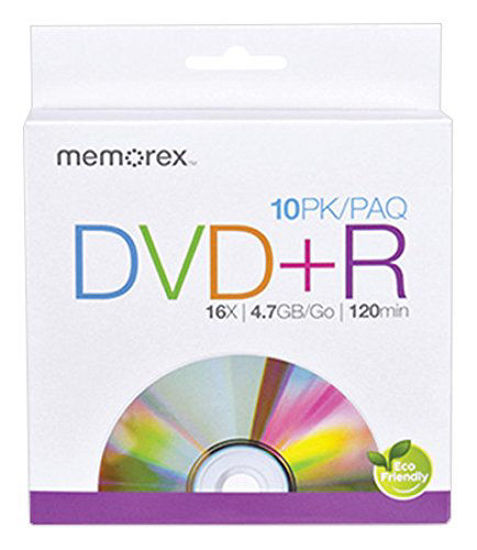 Picture of Memorex 4.7GB 16X DVD+R, 10 Pack (32020033372)