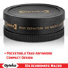 Picture of Opteka Achromatic 10x Diopter Close-Up Macro Lens for Sony E-Mount a7r, a7s, a7, a6300, a6000, a5100, a5000, a3000, NEX-7, 6, 5T, 5N, 5R Digital Cameras (Fits 40.5mm, 49mm and 58mm Threaded Lenses)