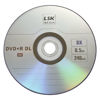 Picture of DVD+R DL Double Layer 8X 8.5GB 240min Video - LSK Media Logo Top, 50 Pack in Spindle | Blank DVDs for Burning Video | DVD Discs Blank | Recordable DVDs