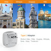 Picture of TESSAN Italy Travel Plug Adapter, Type L Power Converter with 2 USB Charger Ports 2 American Outlets, Italian Adaptor for US to Italy Chile Ethiopia Lybia Syria Tunisia Uruguay