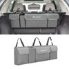 Picture of Car Trunk Organizer and Storage, Backseat Hanging Organizer for SUV, Truck, MPV, Waterproof, Collapsible Cargo Storage Bag with 4 Pockets, Car Interior Accessories (Gray)