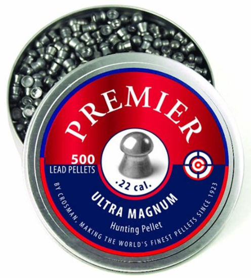 Picture of Crosman Premier LDP22 .22-Caliber Domed Pellets, Grey (500-Count)