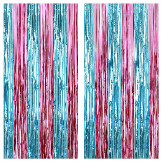 Xtralarge Pink Fringe Backdrop For Pink Party Decorations - 6.4x8