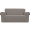 Picture of Easy-Going Stretch Oversized Loveseat Slipcover 1-Piece Sofa Cover Furniture Protector Couch Soft with Elastic Bottom for Kids Polyester Spandex Jacquard Fabric Small Checks Taupe