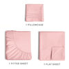 Picture of Twin Size Sheet Set - Twin Bed Sheets for Boys and Girls - Hotel Luxury Bed Sheets - Extra Soft - Deep Pockets - Easy Fit - 3 Piece Set - Wrinkle Free - Baby Pink Bed Sheets - Twins Sheets - 3 PC