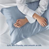 Picture of Bedsure Cooling Pillow Cases King - Rayon Made from Bamboo, Washed Blue Chill Pillowcase 2, Silky Soft & Breathable Pillow Covers with Envelope Closure, Gift for Hot Sleepers in Summer, 20x36 Inches